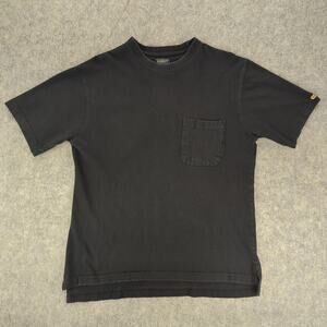 Schmidt Workwear Shirt Mens Medium Black Pocket Heavyweight Durable Cotton Tee